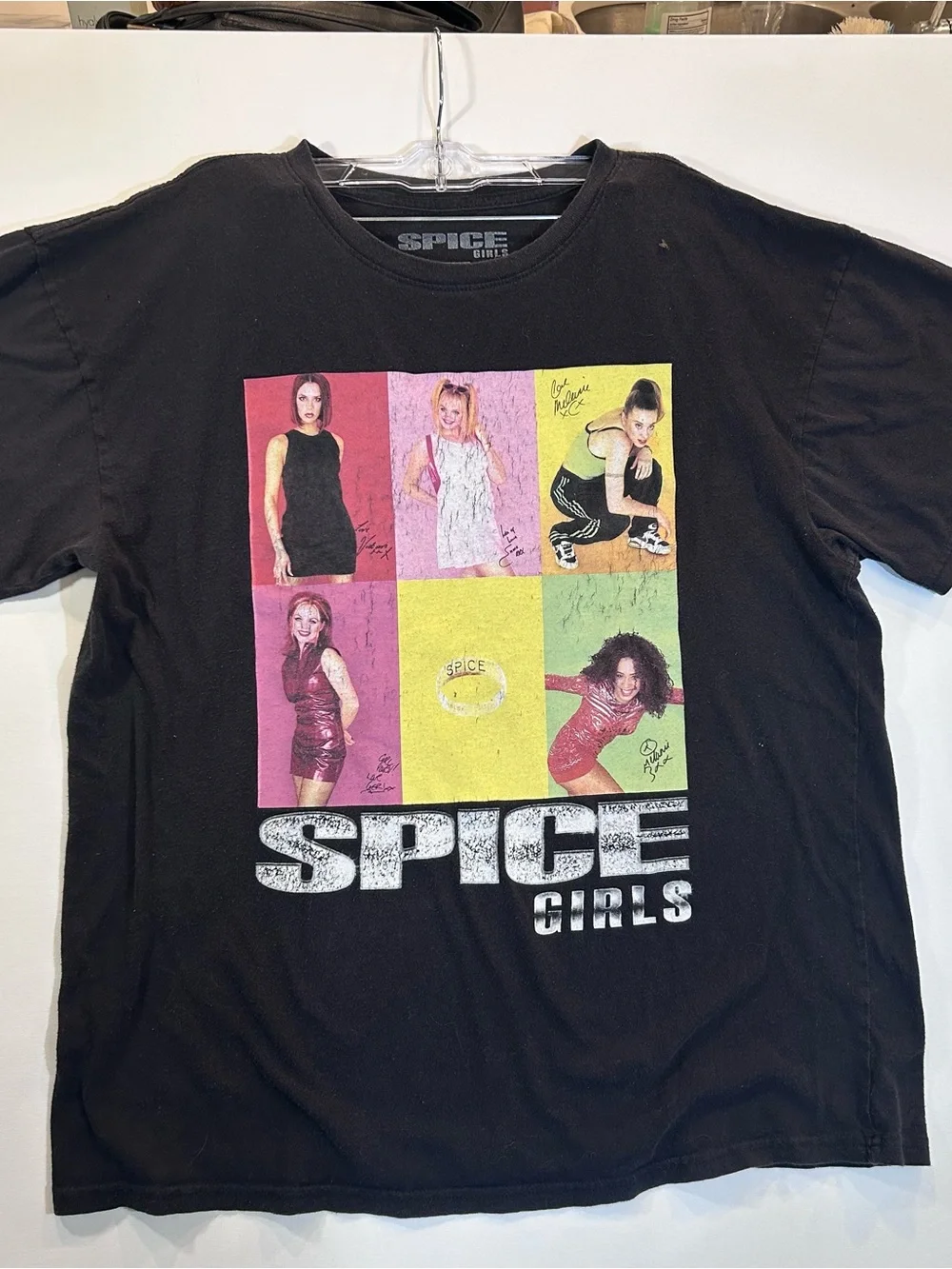 Spice Girls T Shirt S Black Official Bravado 2022 90s Pop Y2K Graphic Band Tee
